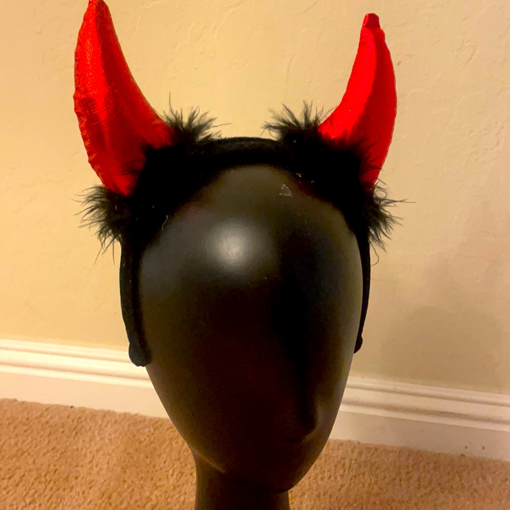 Feather Devil Horns Brand New
